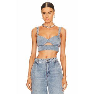 AFRM Lavera Denim Top Revolve